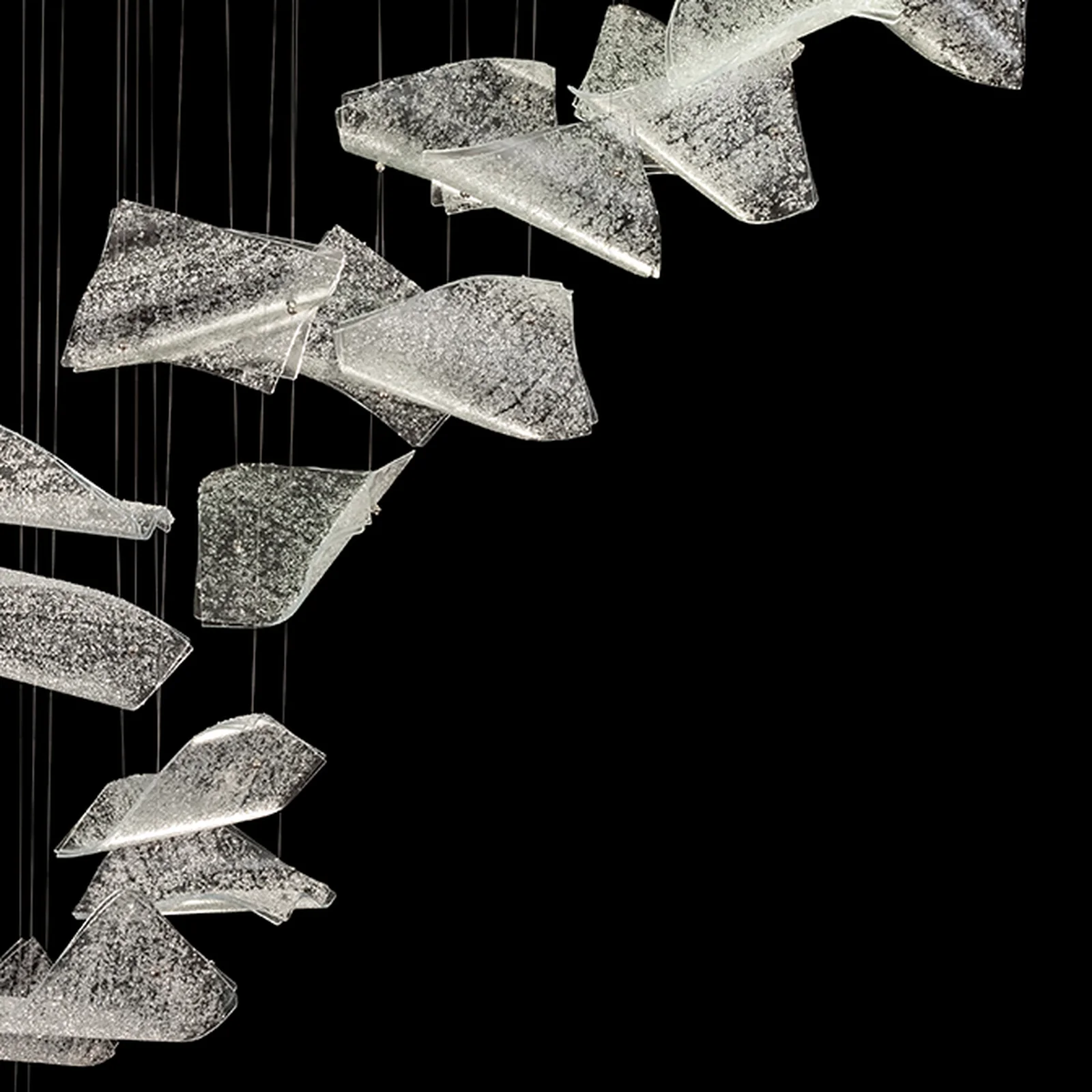 Fine Art Elevate 54" Pages Swoop Rectangular Pendant - Image 3