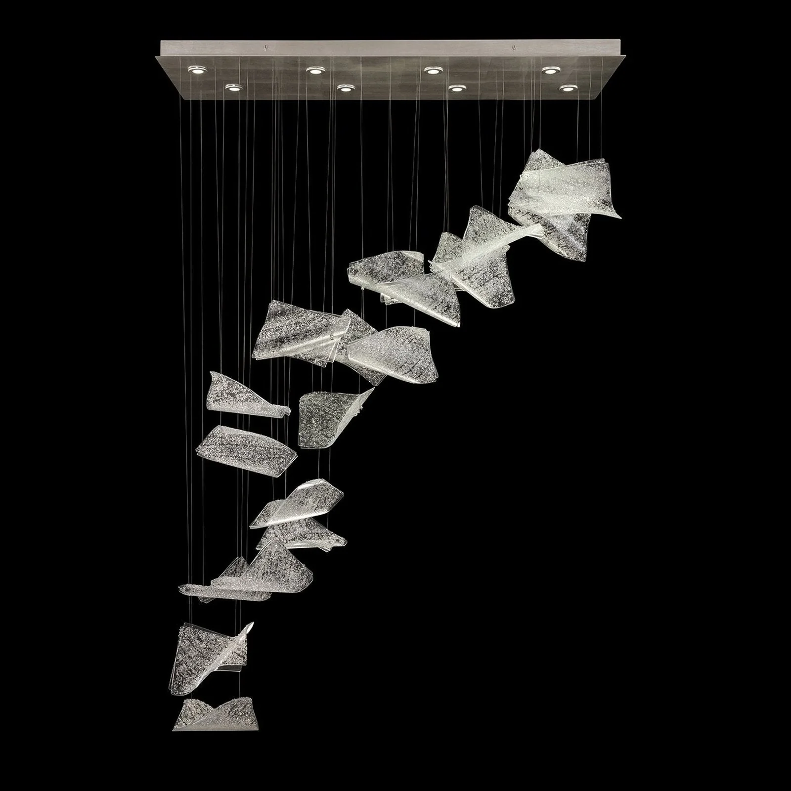 Fine Art Elevate 54" Pages Swoop Rectangular Pendant - Image 1