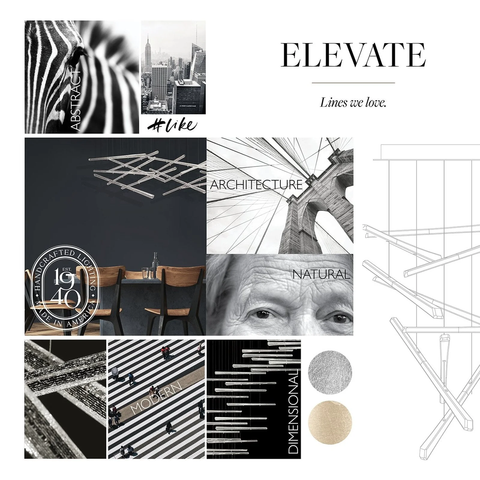 Fine Art Elevate 59" Spires Rectangular Pendant - Image 3