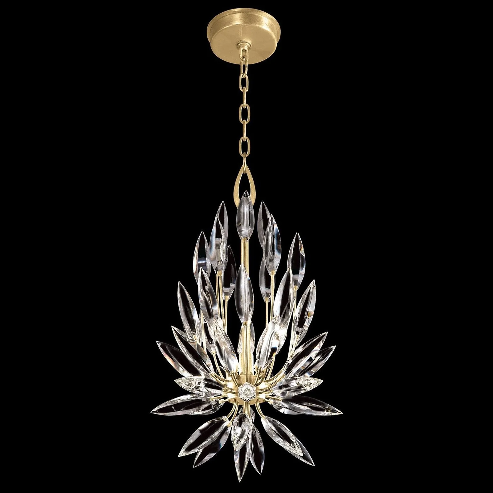 Fine Art Lily Buds 12" Round Pendant - Image 1