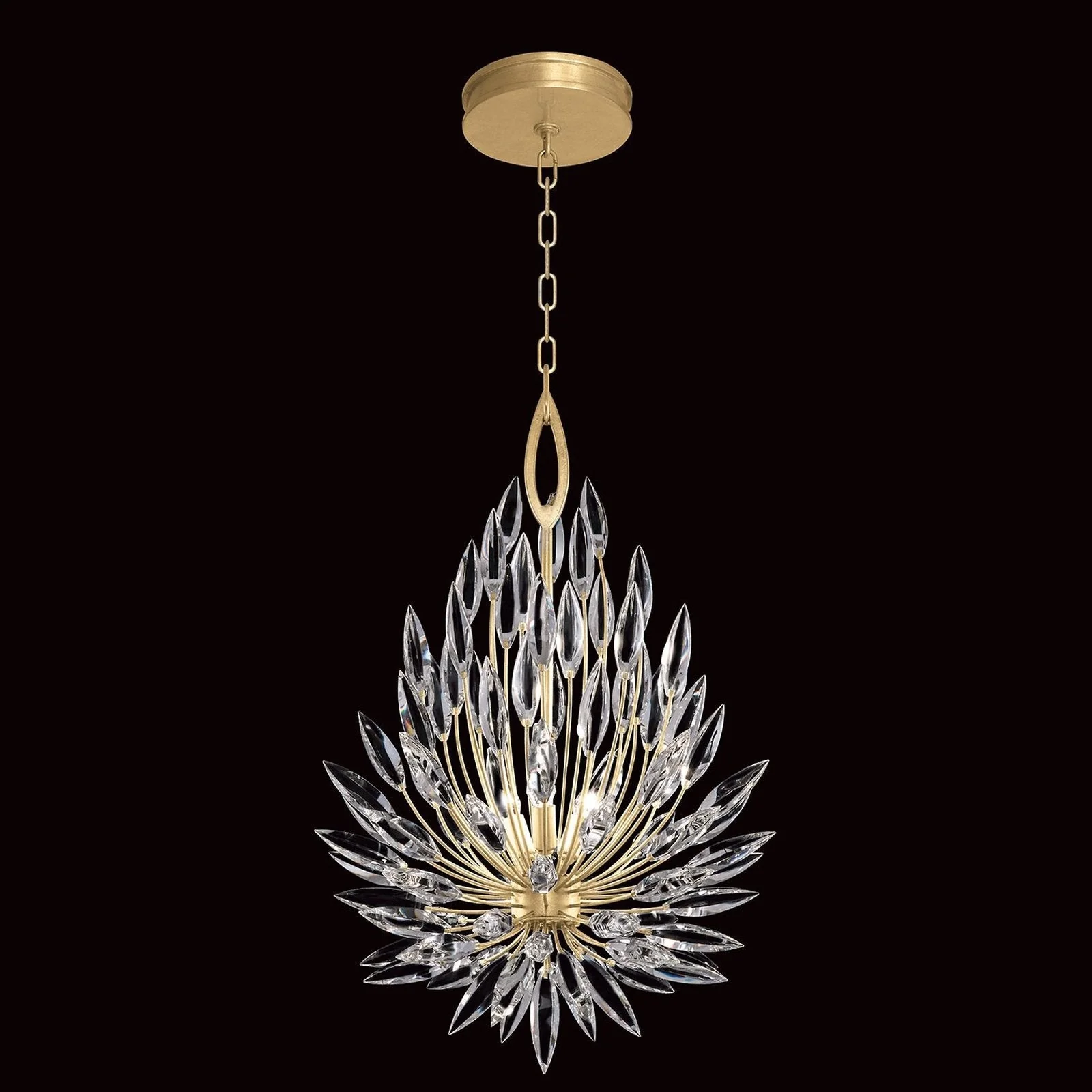 Fine Art Lily Buds 19" Round Pendant - Image 1