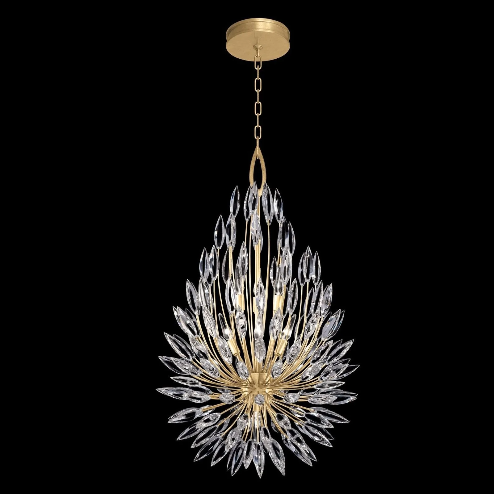 Fine Art Lily Buds 24" Round Pendant STK - Image 1