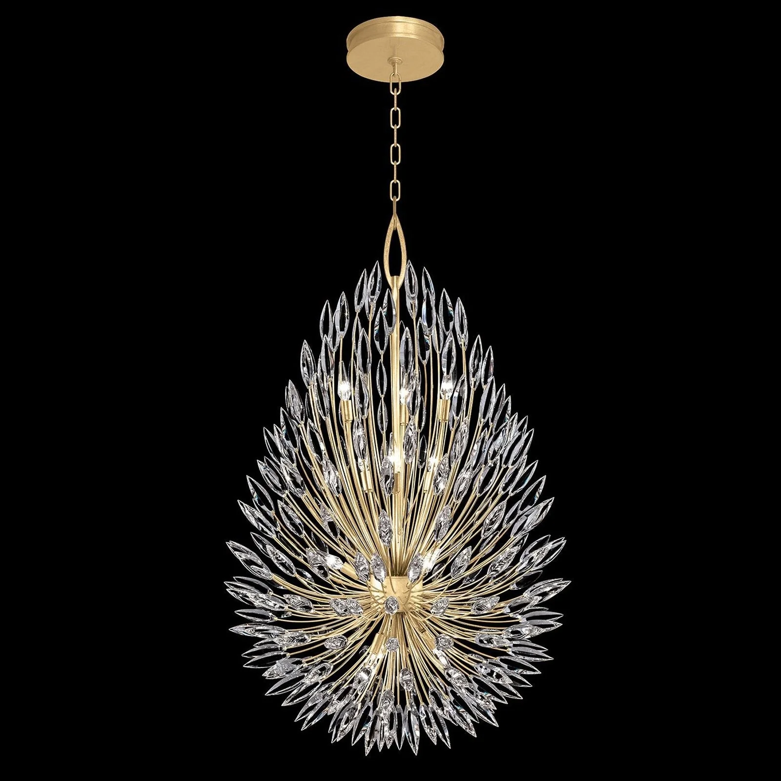 Fine Art Lily Buds 33.5" Round Pendant - Image 1