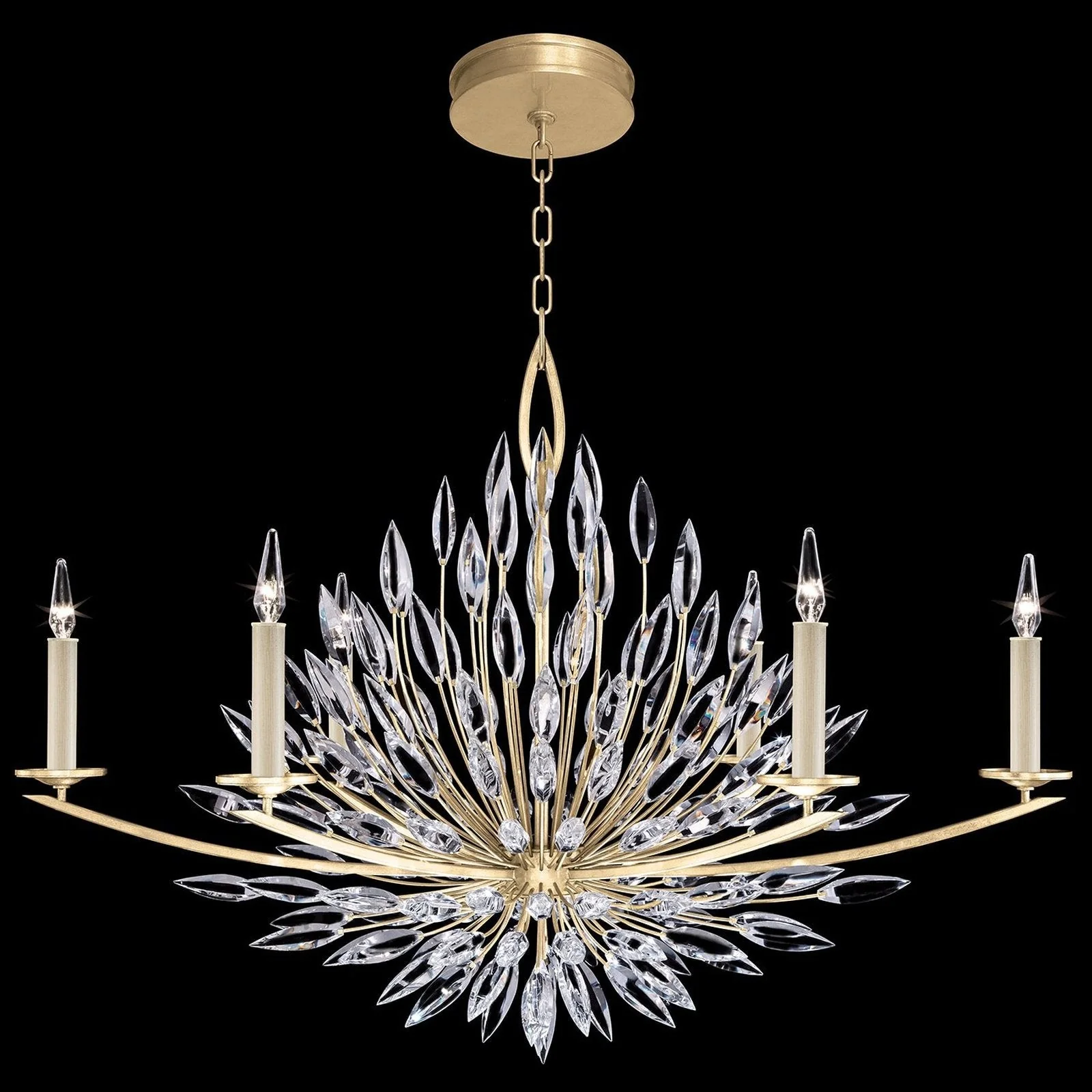 Fine Art Lily Buds 48″ Oblong Chandelier