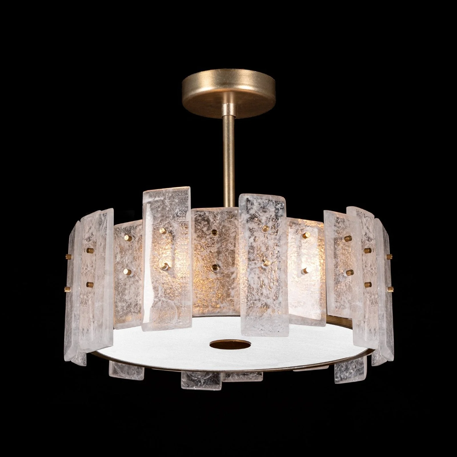 Fine Art Lunea 22″ Round Semi Flush Mount