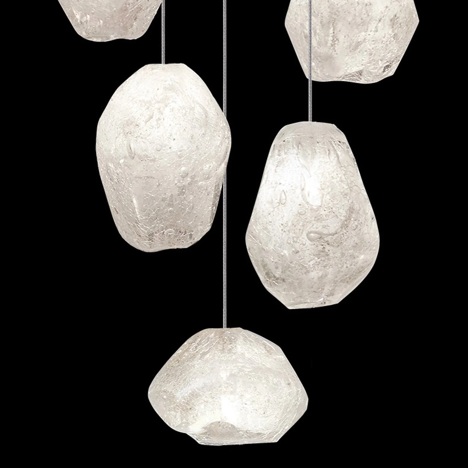 Fine Art Natural Inspirations 12" Clear Quartz Round Pendant - Image 2