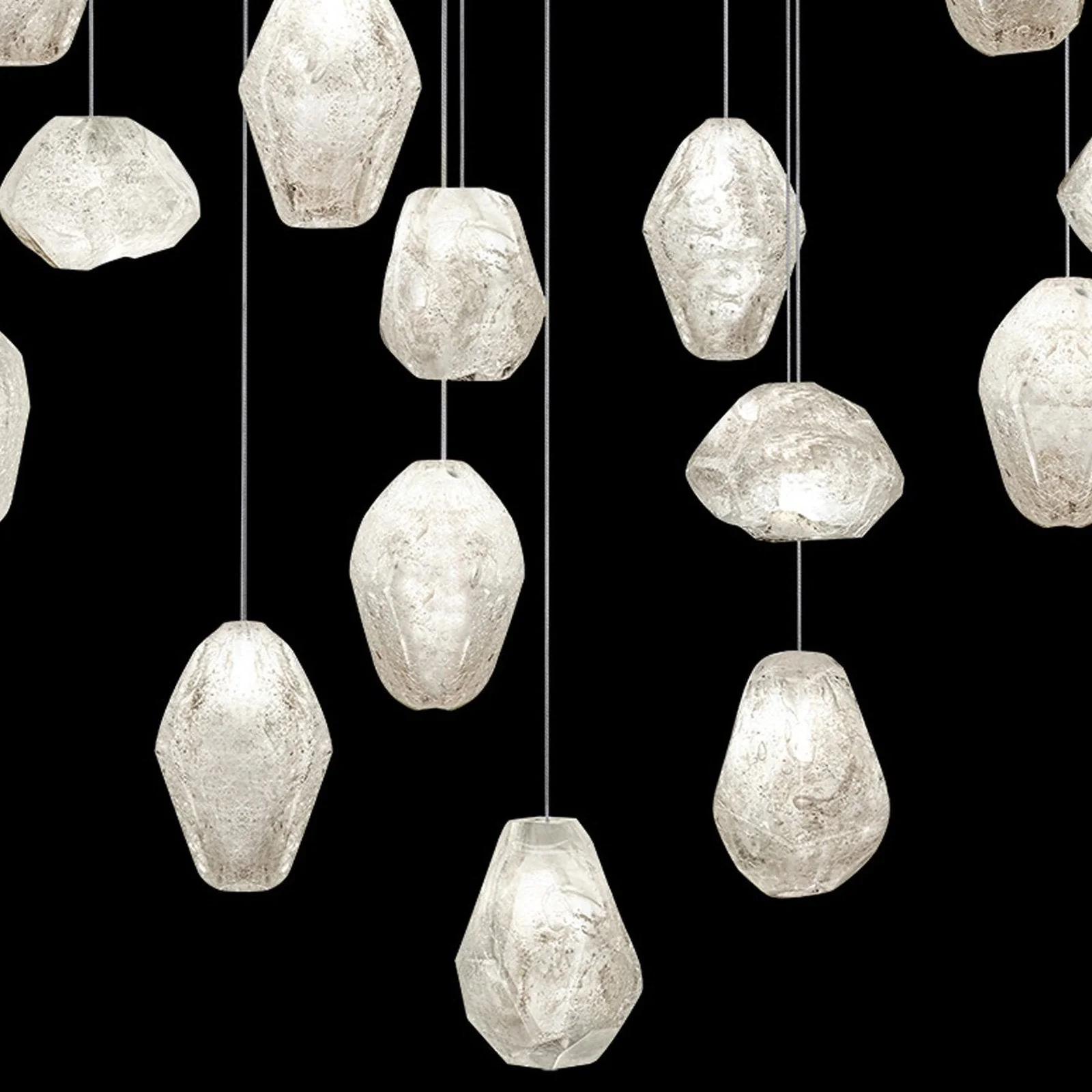 Fine Art Natural Inspirations 32" Clear Quartz Round Pendant - Image 2