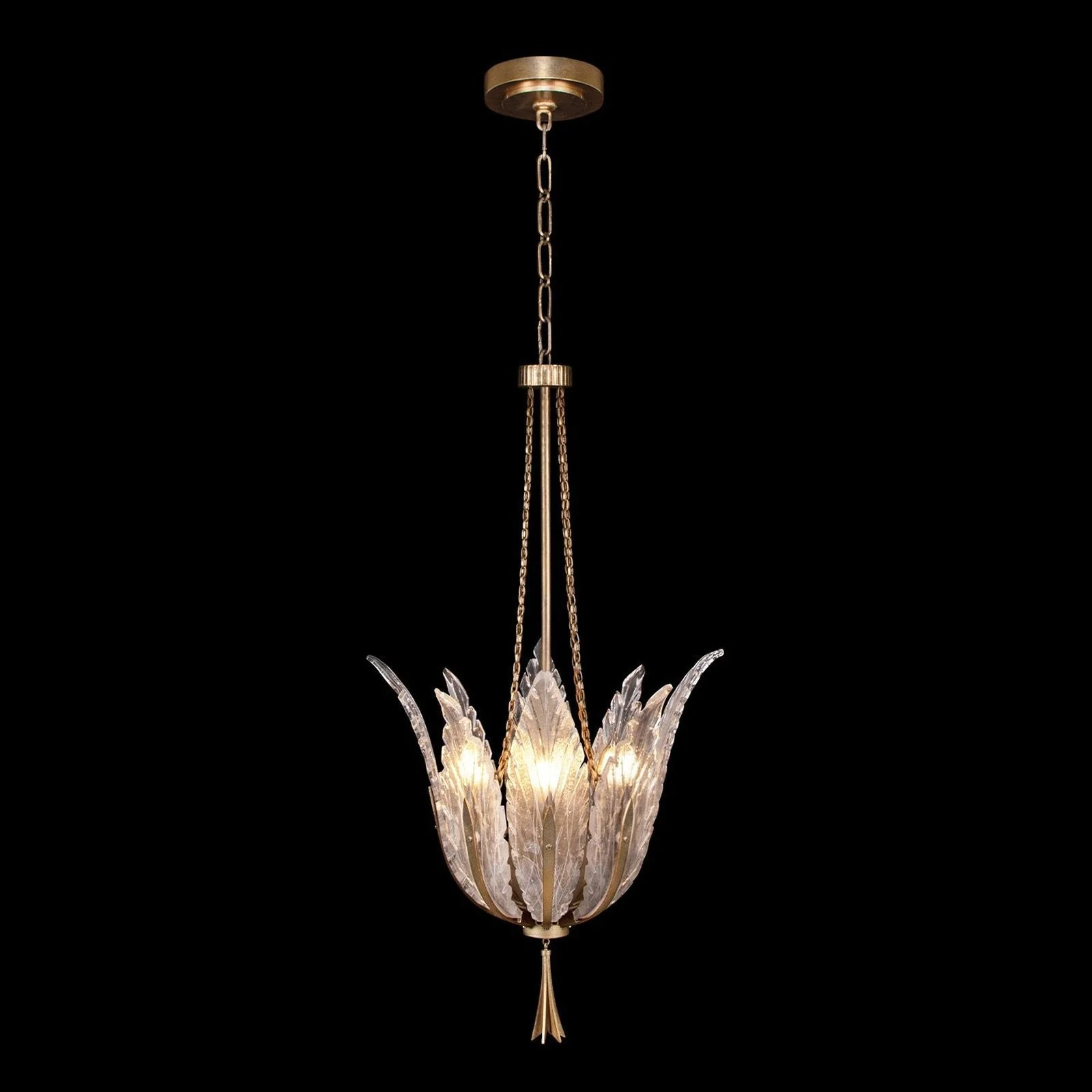 Fine Art Plume 17.5" Round Pendant - Image 1
