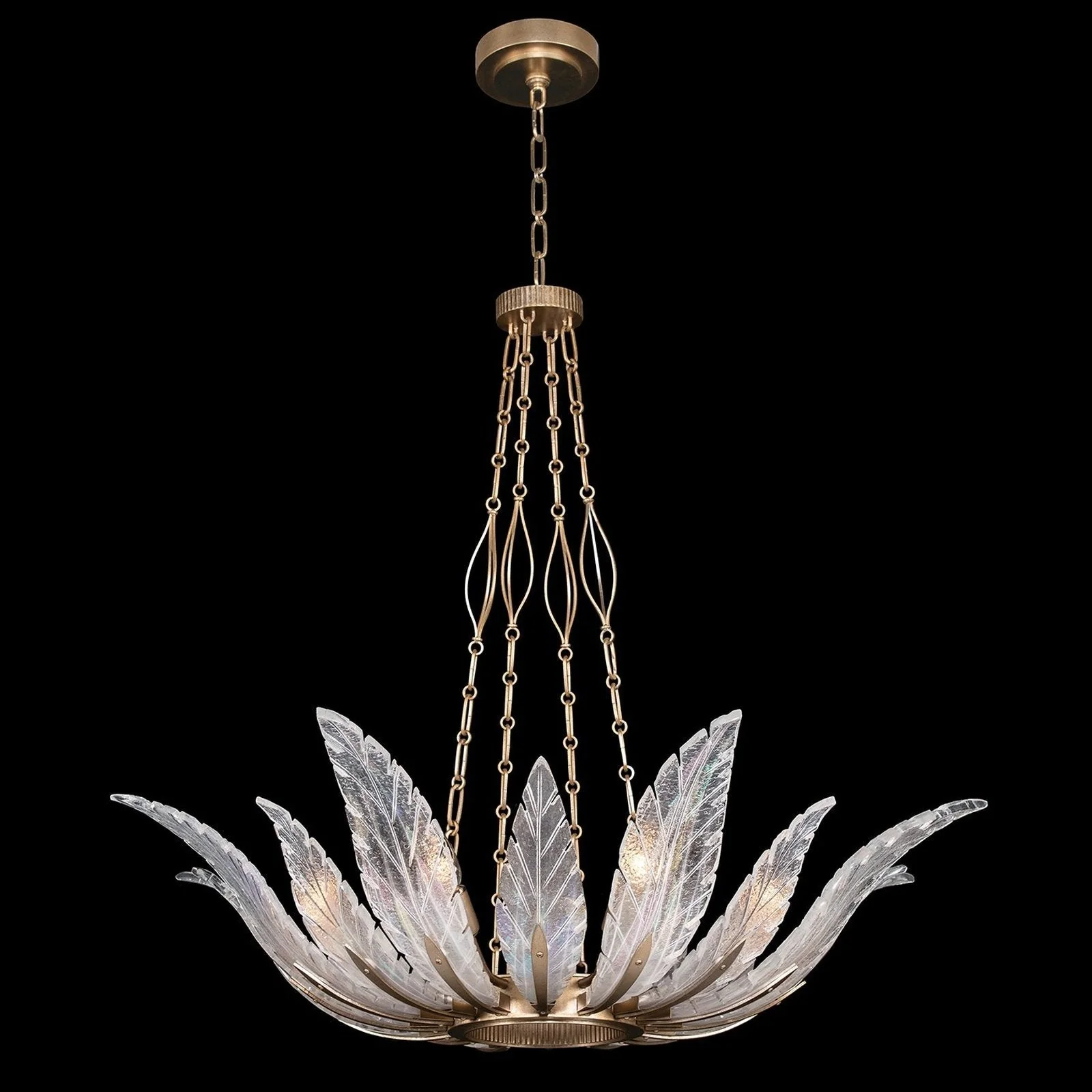 Fine Art Plume 39" Round Pendant - Image 1