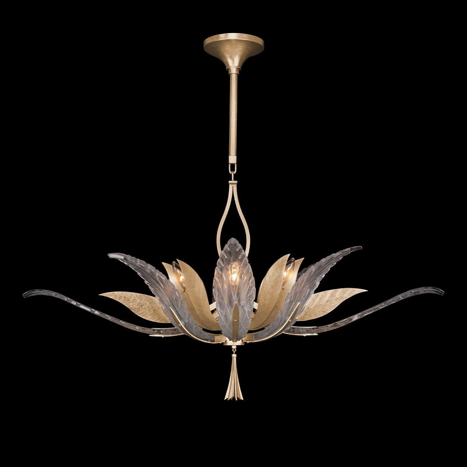 Fine Art Plume 40" Oblong Pendant - Image 1