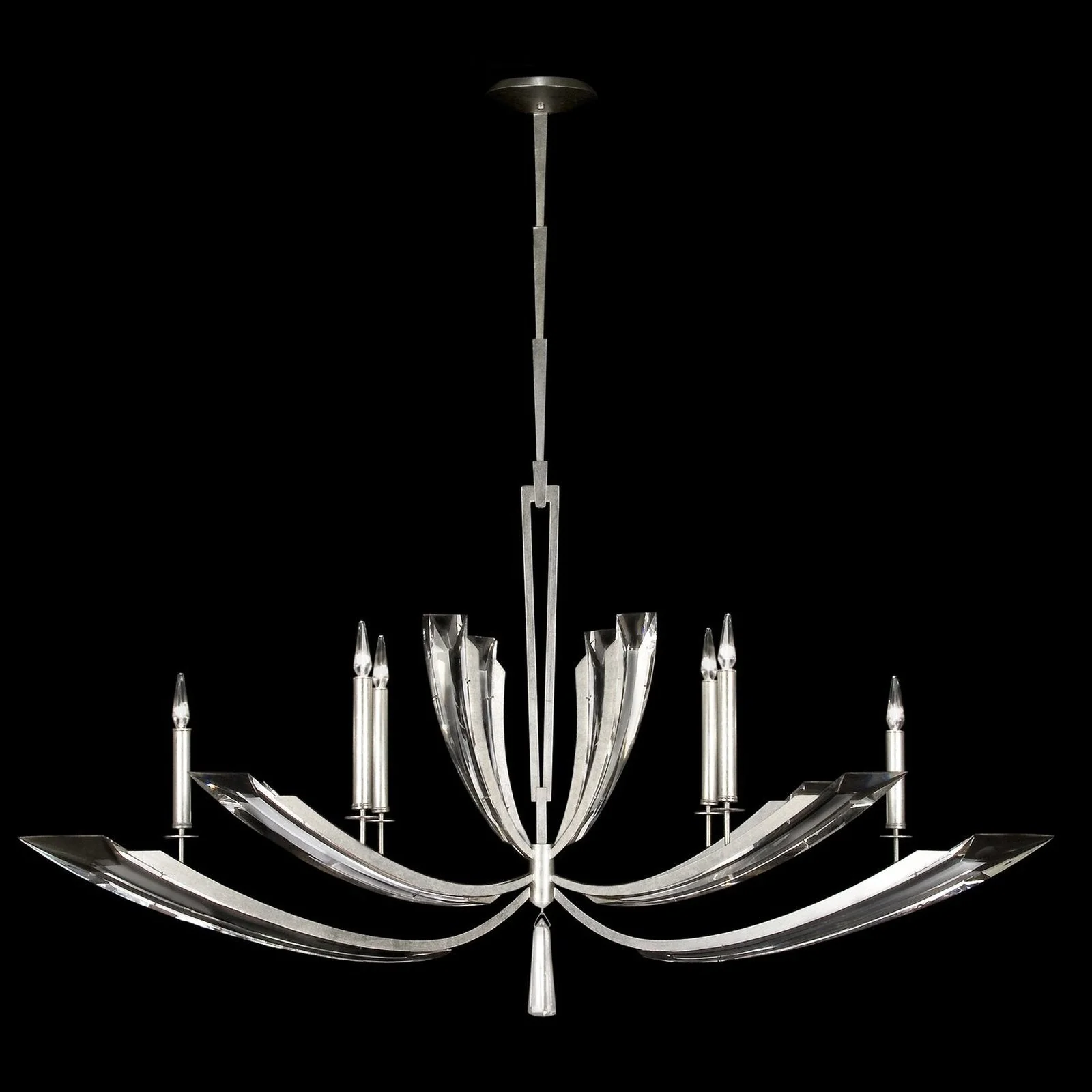 Fine Art Vol De Cristal 46" Oblong Chandelier - Image 1