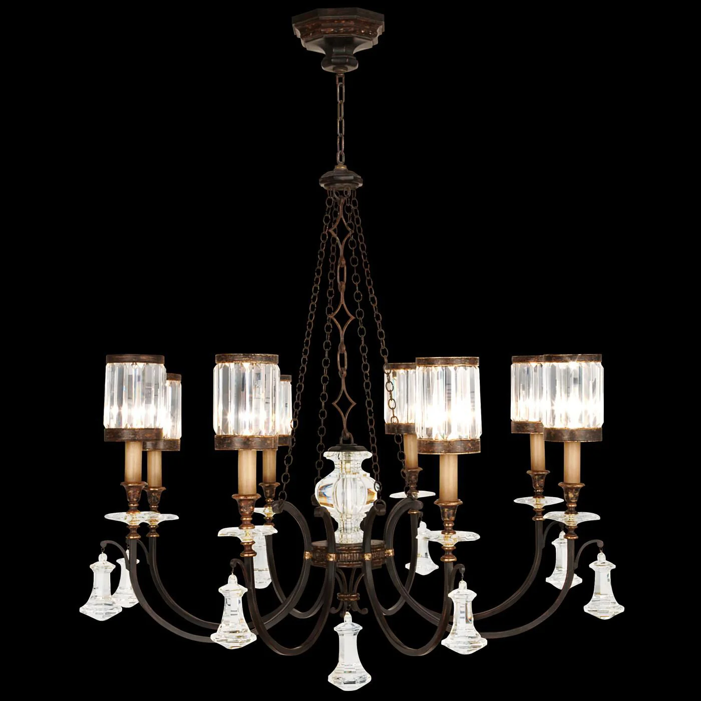 Fine Art Lamps Eaton Place 43 Inch 8 Light Chandelier Cp82741 - Image 1