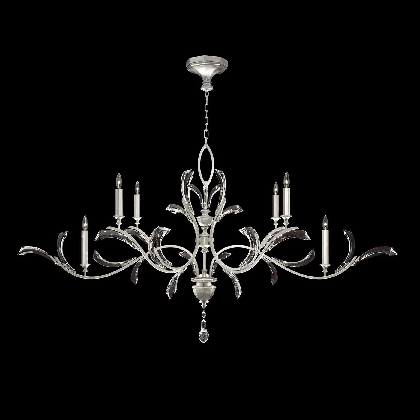 Fine Art Lamps Beveled Arcs 74 Inch 6 Light Chandelier Cp446757 - Image 2
