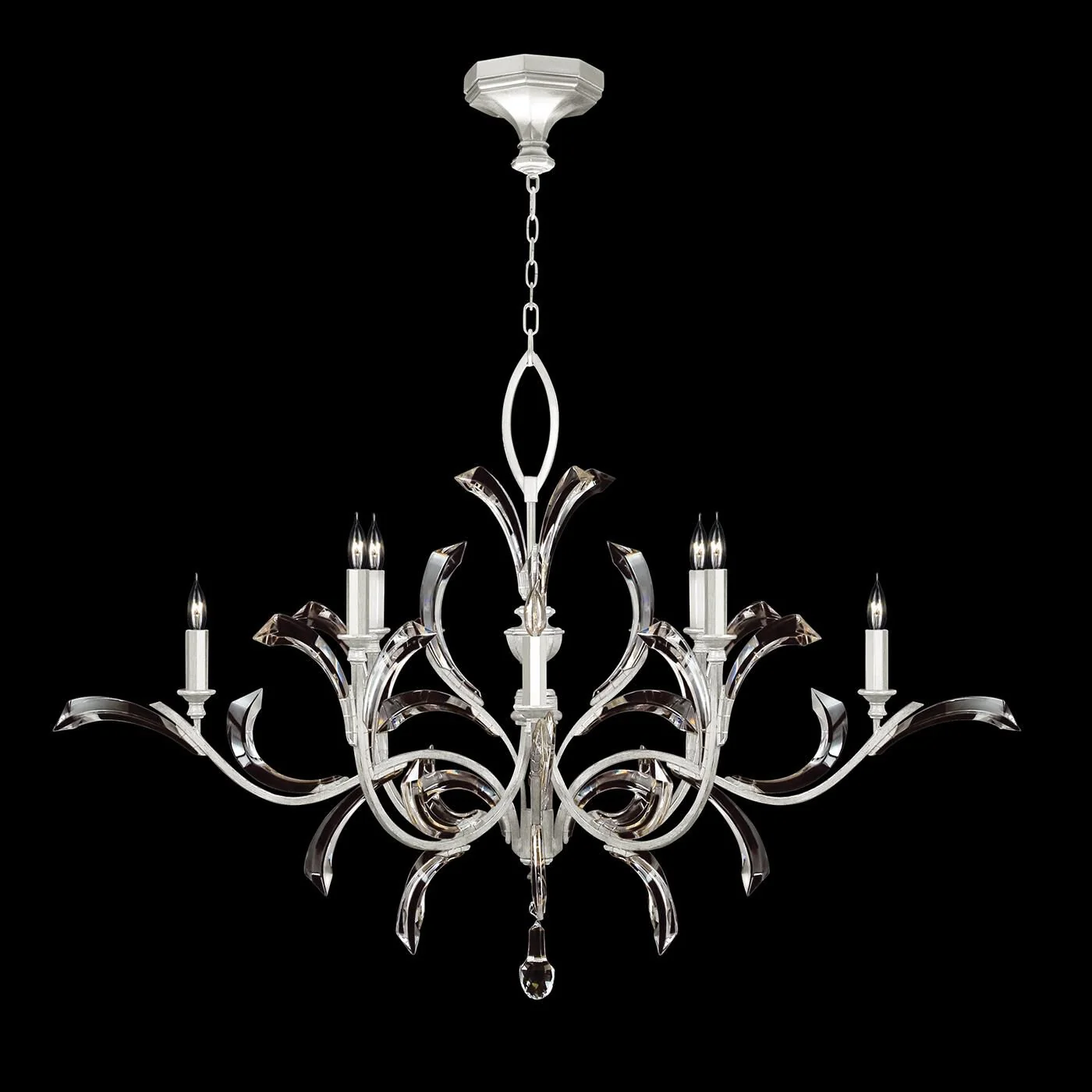 Fine Art Lamps Beveled Arcs 57 Inch 8 Light Chandelier Cp446756 - Image 2