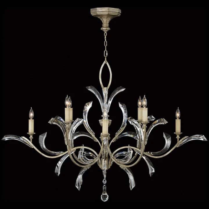 Fine Art Lamps Beveled Arcs 57 Inch 8 Light Chandelier Cp96807 - Image 1