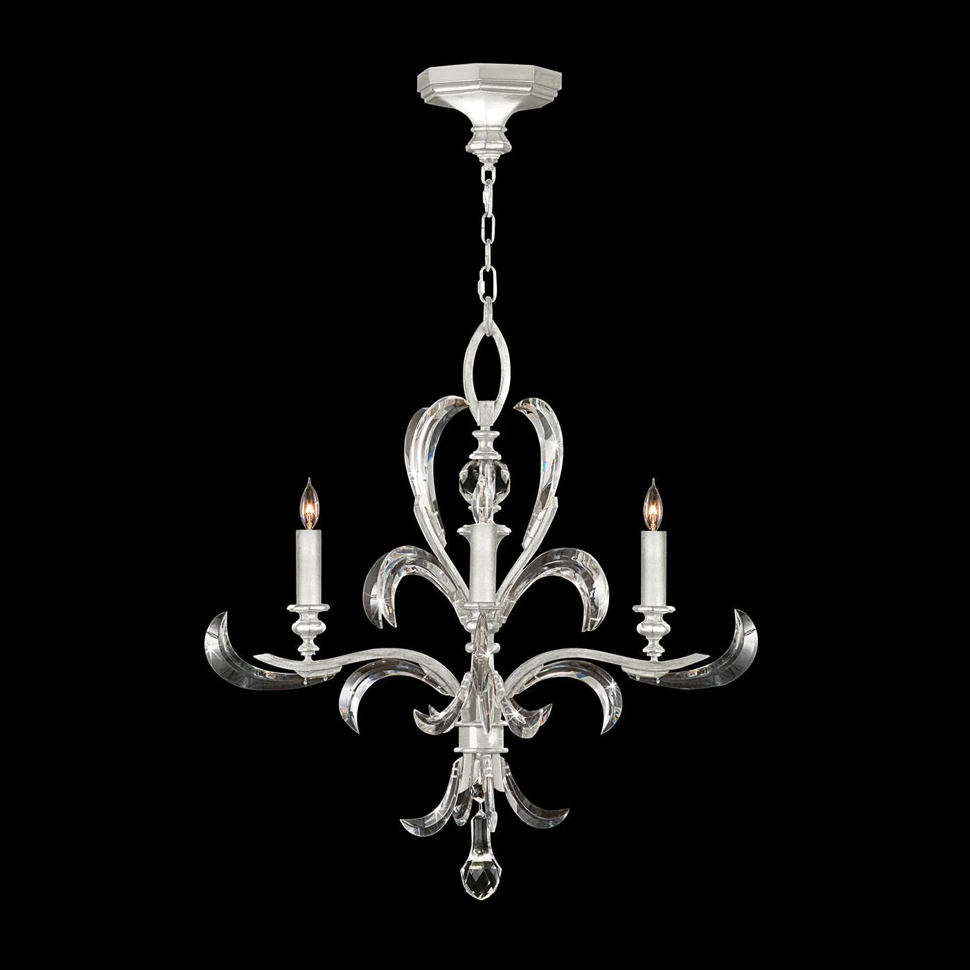 Fine Art Lamps Beveled Arcs 28 Inch 4 Light Chandelier Cp446749 - Image 2