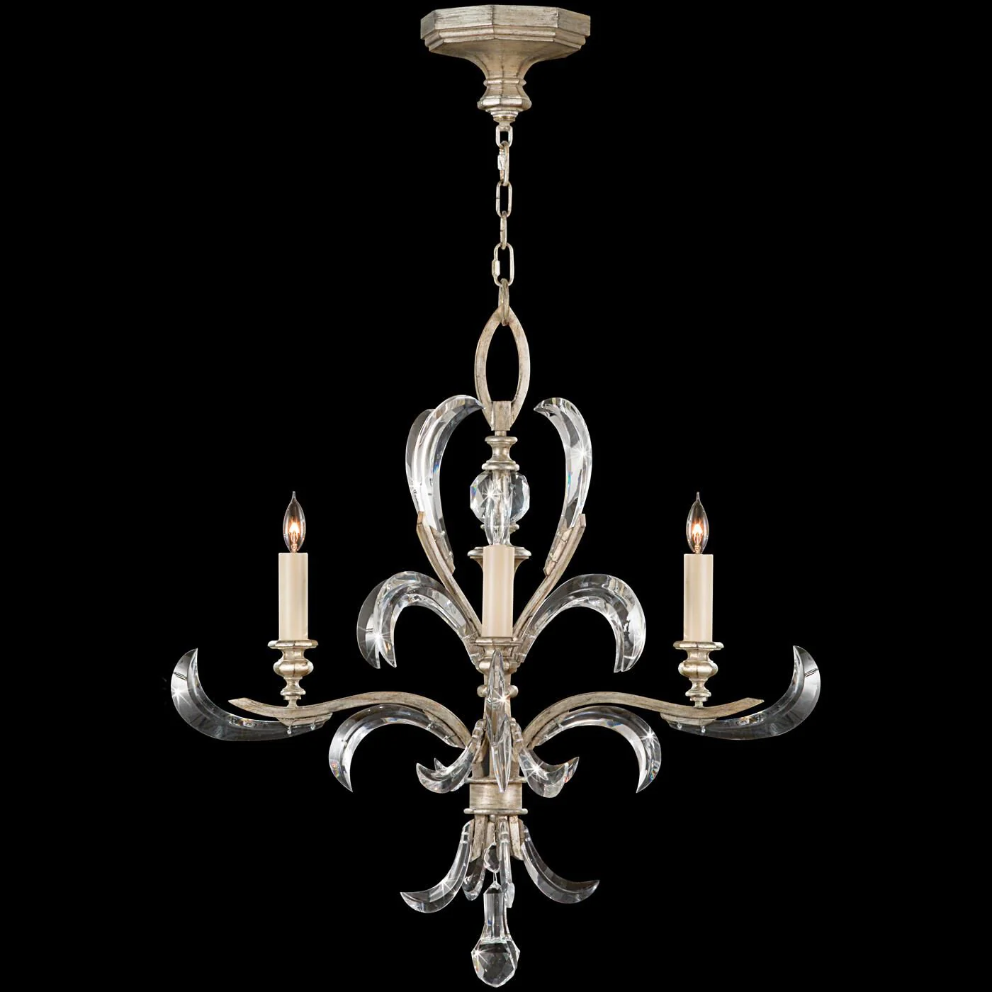 Fine Art Lamps Beveled Arcs 28 Inch 4 Light Chandelier Cp96830 - Image 2