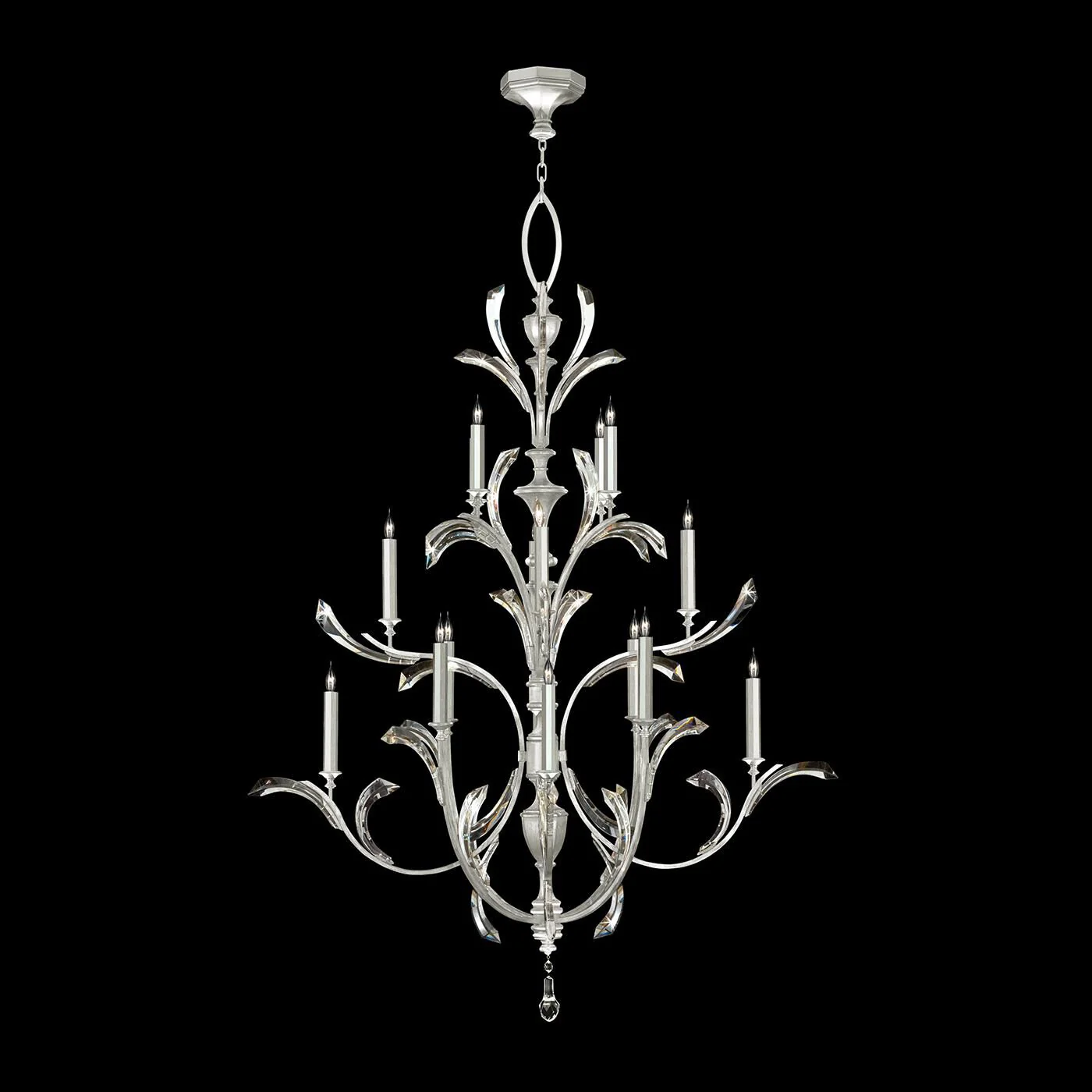 Fine Art Lamps Beveled Arcs 56 Inch 16 Light Chandelier Cp446763 - Image 2
