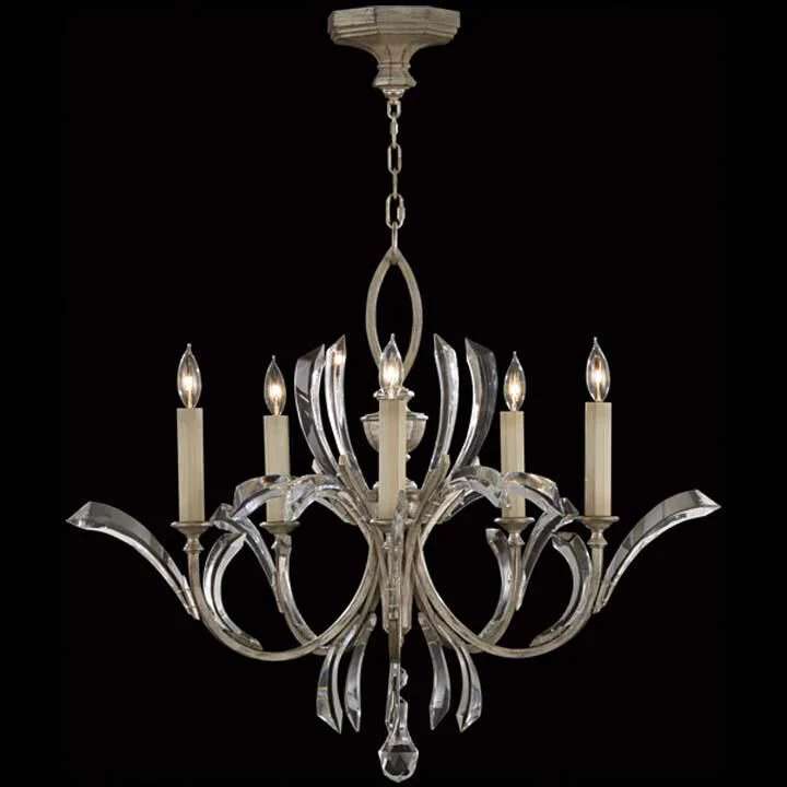 Fine Art Lamps Beveled Arcs 36 Inch 5 Light Chandelier Cp96886 - Image 1