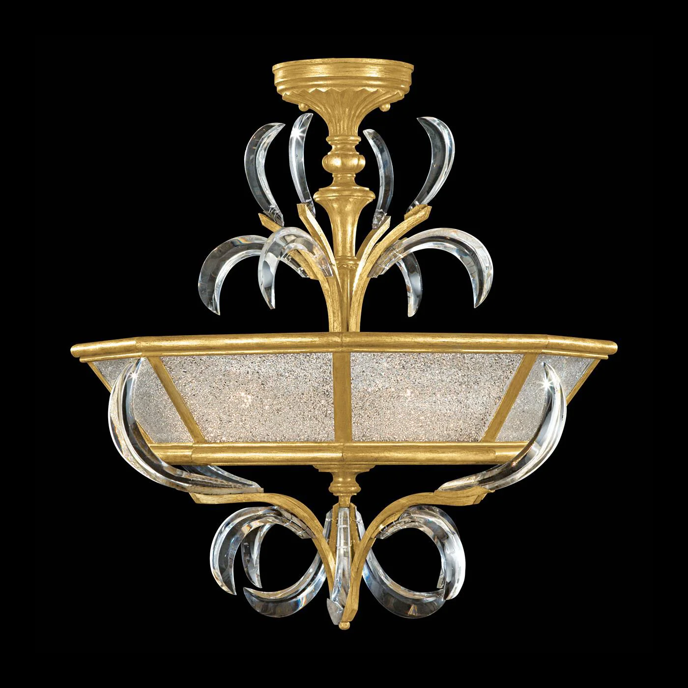 Fine Art Lamps Beveled Arcs 26 Inch 3 Light Flush Mount Cp446737 - Image 1