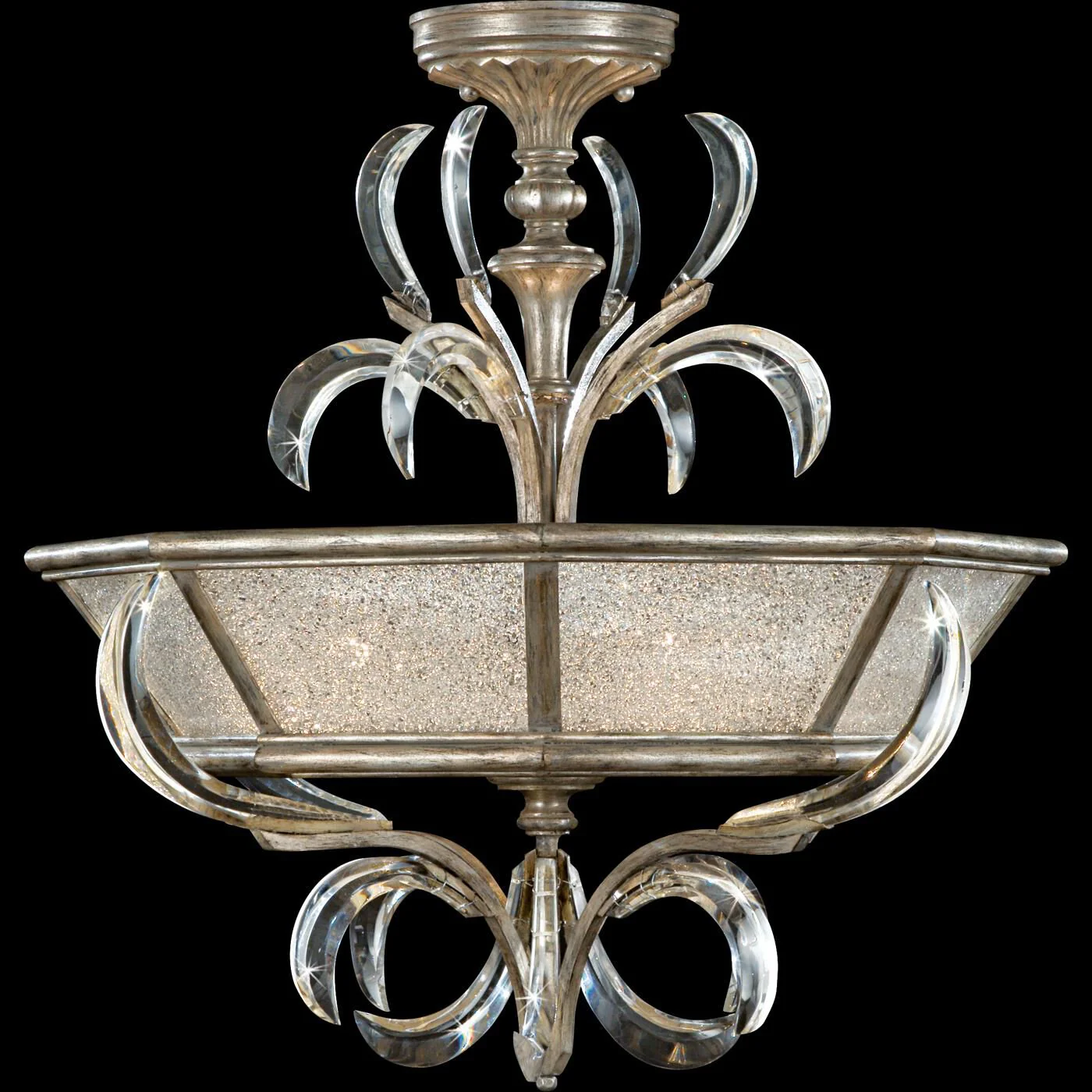 Fine Art Lamps Beveled Arcs 26 Inch 3 Light Semi Flush Mount Cp97032 - Image 2