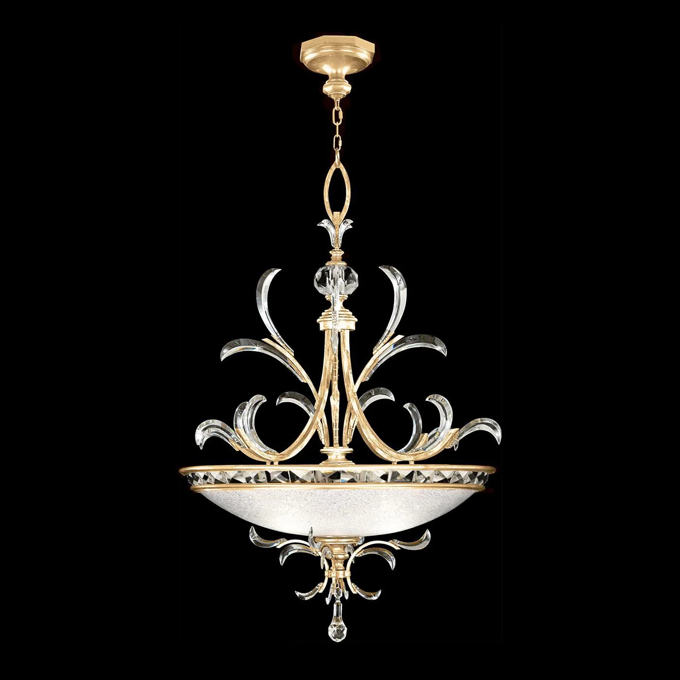 Fine Art Lamps Beveled Arcs 44 Inch Large Pendant Cp446795 - Image 1