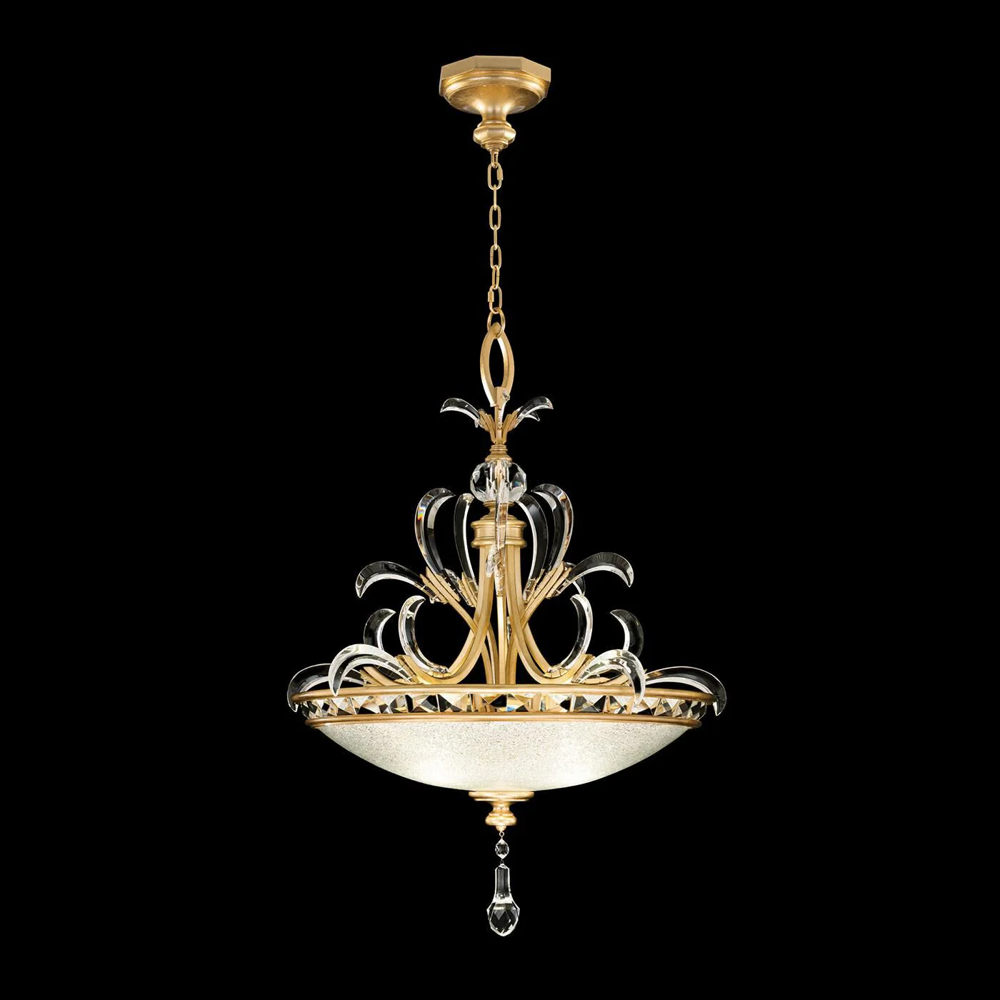 Fine Art Lamps Beveled Arcs 32 Inch Large Pendant Cp446792 - Image 1