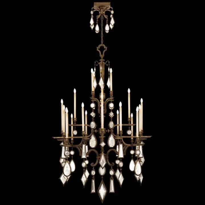 Fine Art Lamps Encased Gems 53 Inch 24 Light Chandelier Cp266521 - Image 2
