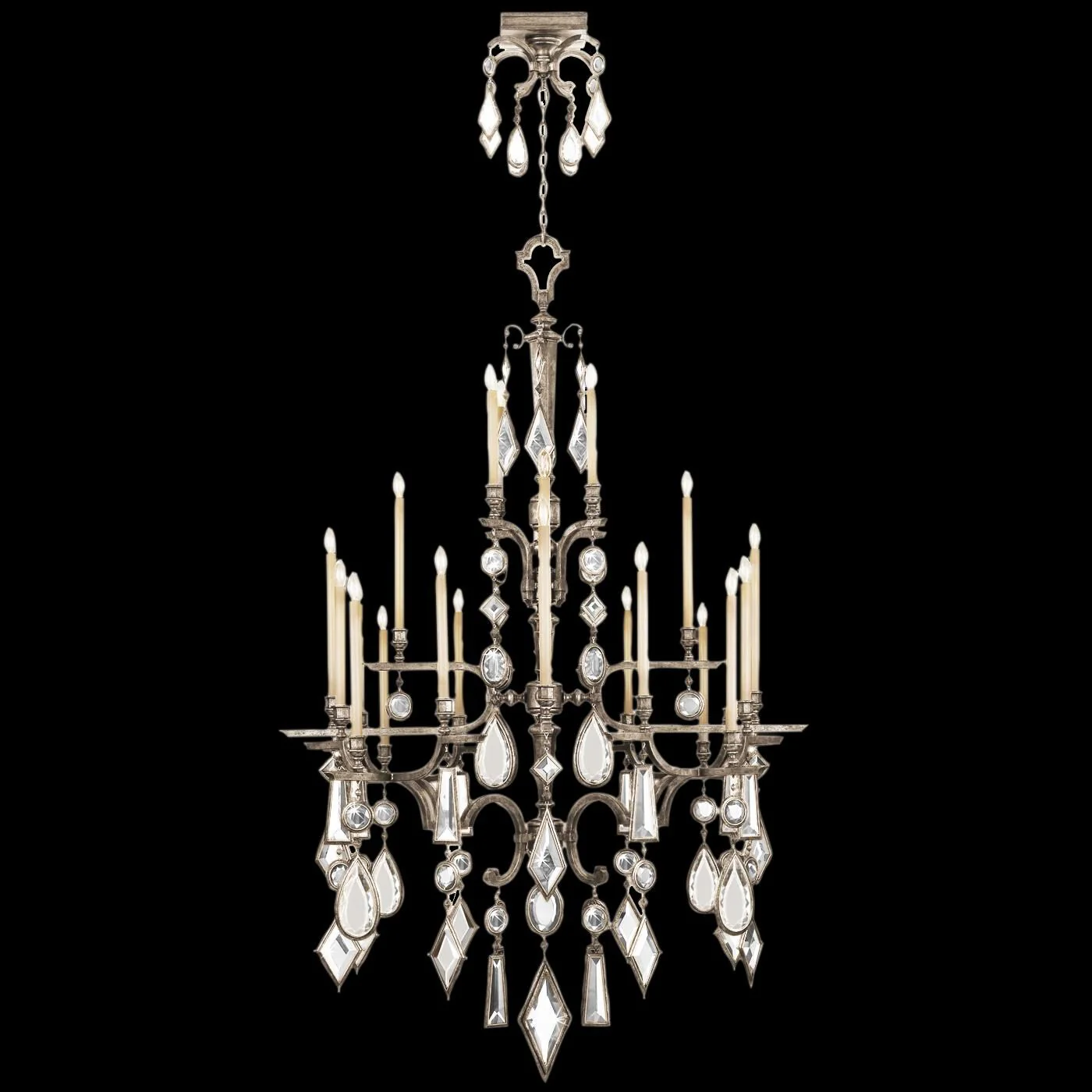 Fine Art Lamps Encased Gems 53 Inch 24 Light Chandelier Cp97551 - Image 2