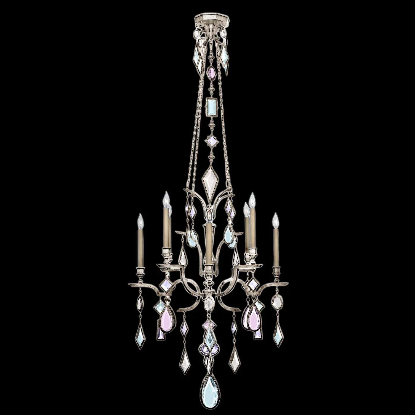 Fine Art Lamps Encased Gems 31 Inch 8 Light Chandelier Cp98352 - Image 2