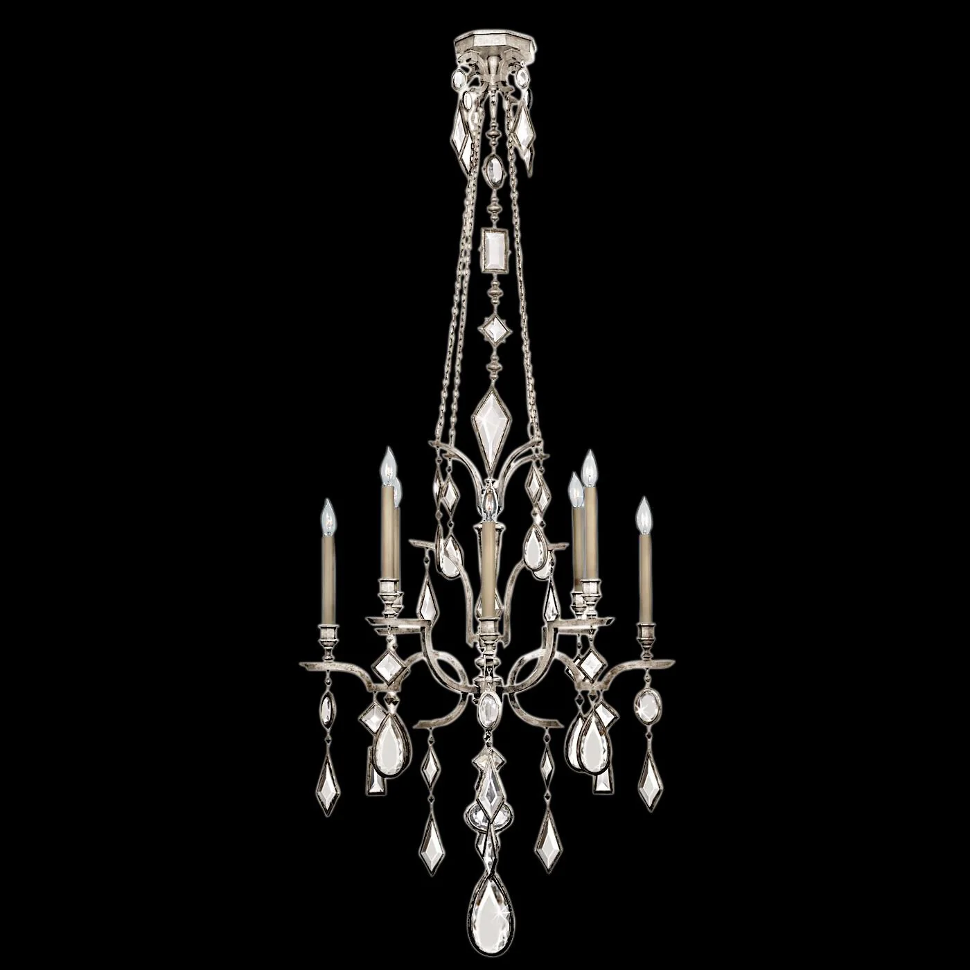 Fine Art Lamps Encased Gems 31 Inch 8 Light Chandelier Cp98352 - Image 3