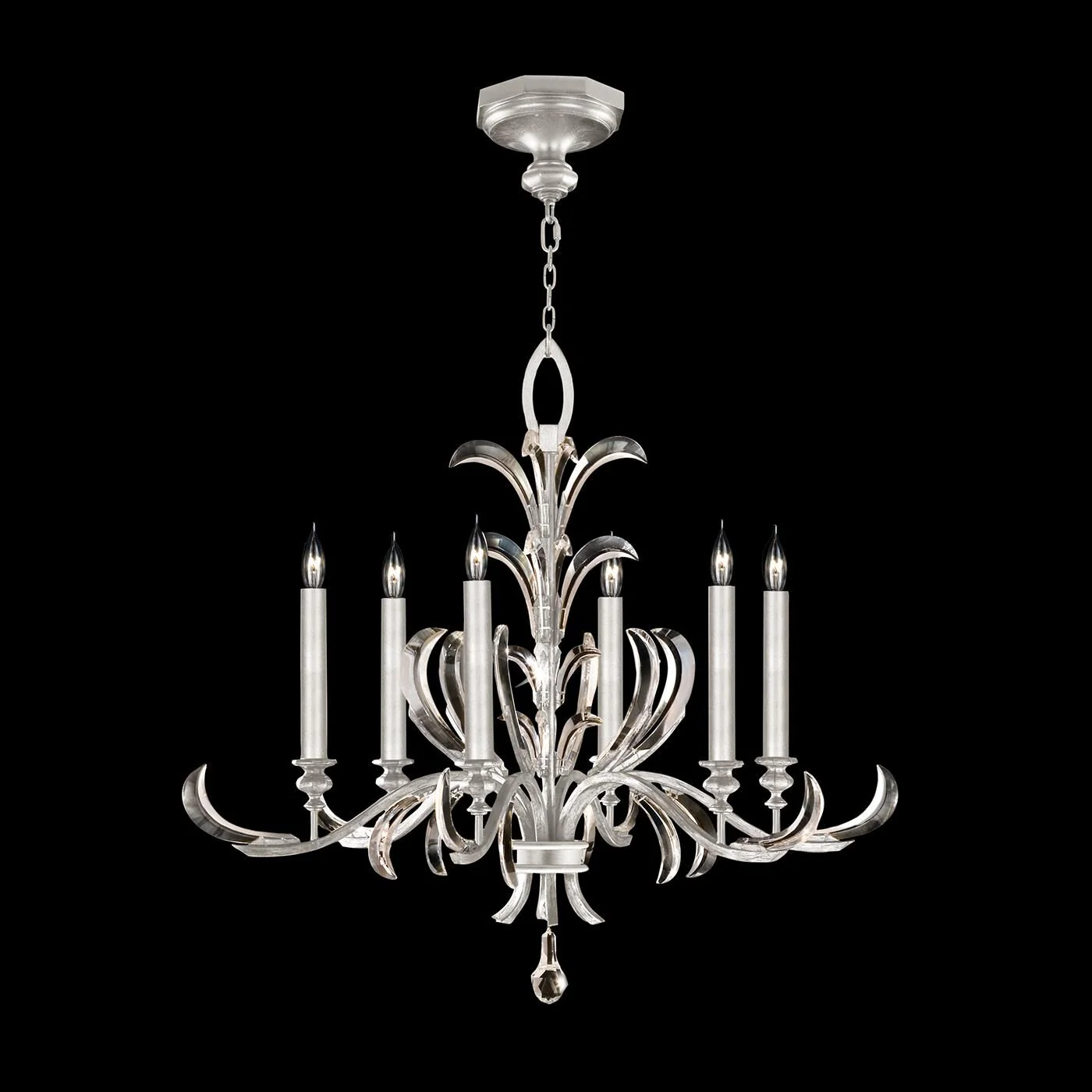 Fine Art Lamps Beveled Arcs 37 Inch 6 Light Chandelier Cp446750 - Image 2