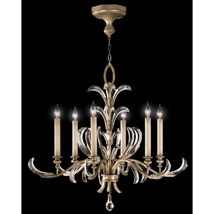 Fine Art Lamps Beveled Arcs 37 Inch 6 Light Chandelier Cp99241 - Image 1