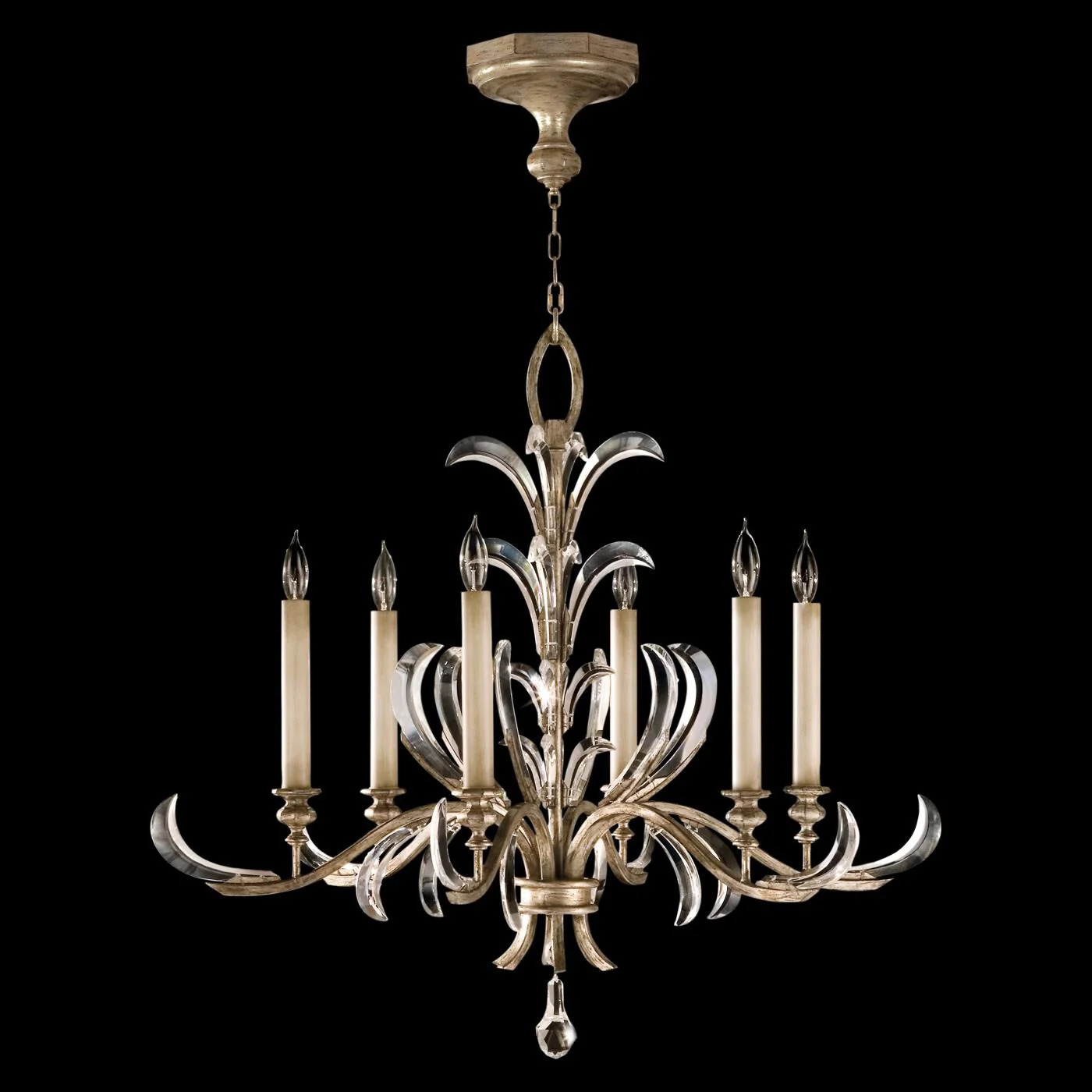 Fine Art Lamps Beveled Arcs 37 Inch 6 Light Chandelier Cp99241 - Image 2