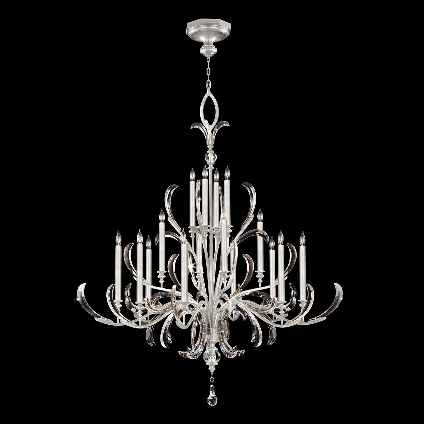 Fine Art Lamps Beveled Arcs 58 Inch 16 Light Chandelier Cp446761 - Image 2