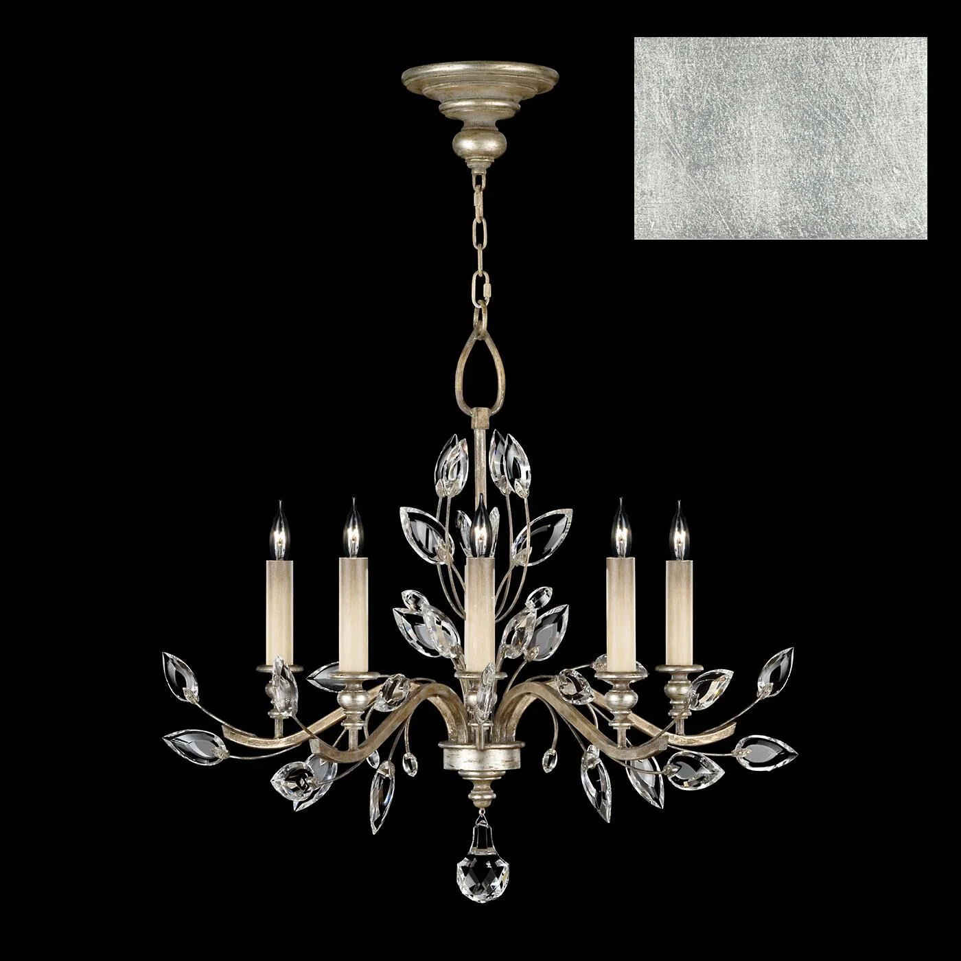 Fine Art Lamps Crystal Laurel 32 Inch 5 Light Chandelier Cp446741 - Image 2