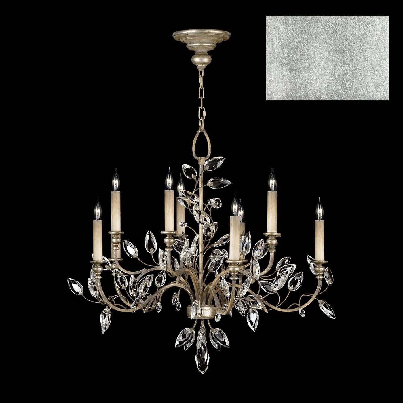 Fine Art Lamps Crystal Laurel 43 Inch 10 Light Chandelier Cp446752 - Image 2