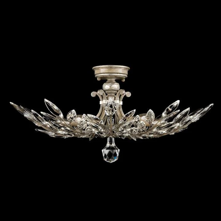 Fine Art Lamps Crystal Laurel 28 Inch 5 Light Semi Flush Mount Cp99757 - Image 1