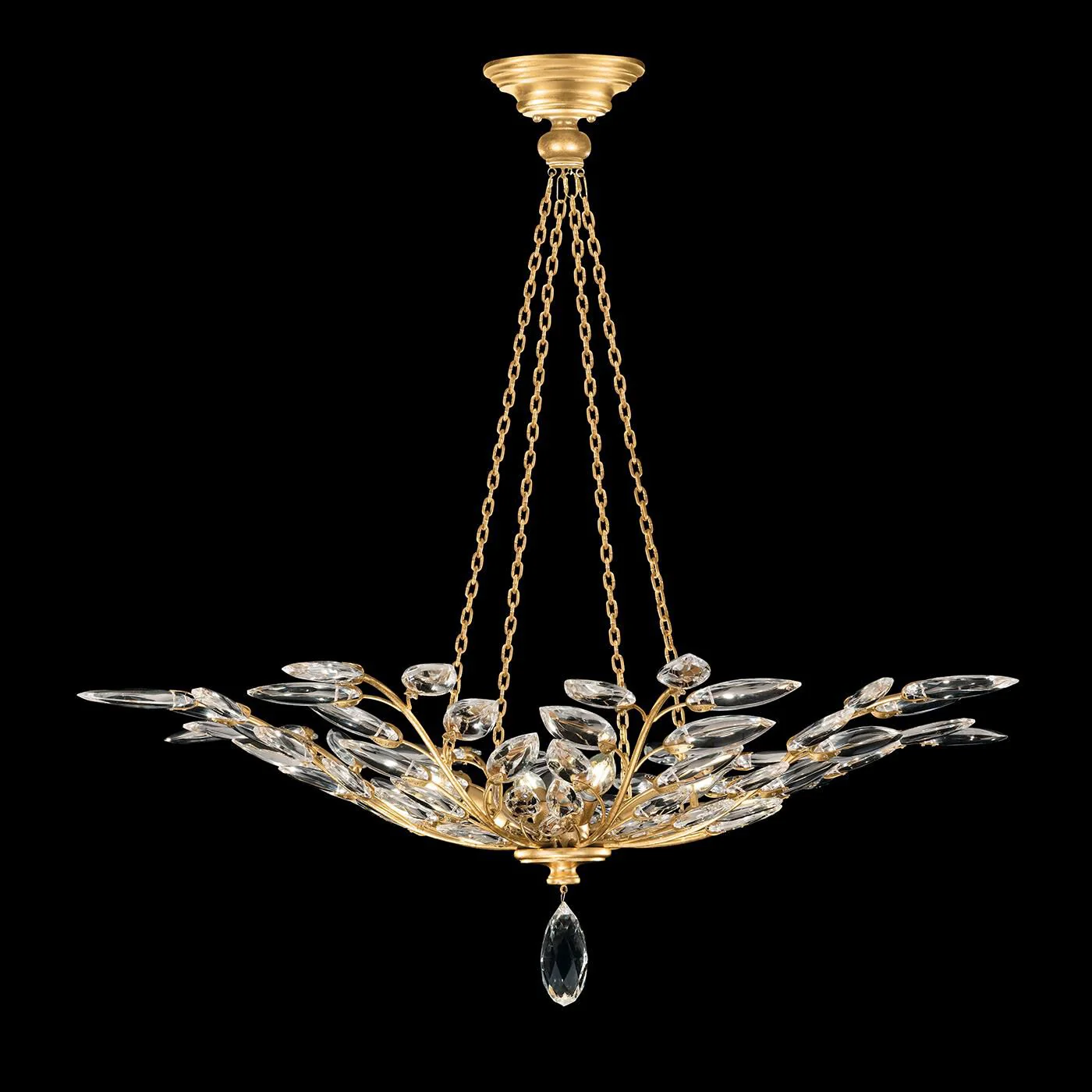 Fine Art Lamps Crystal Laurel 35 Inch Large Pendant Cp446770 - Image 1