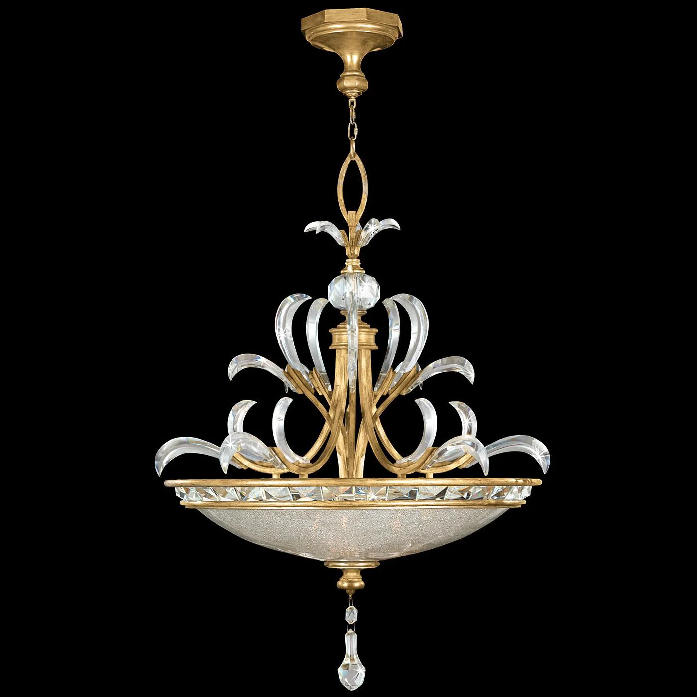 Fine Art Lamps Beveled Arcs 32 Inch Large Pendant Cp100306 - Image 1