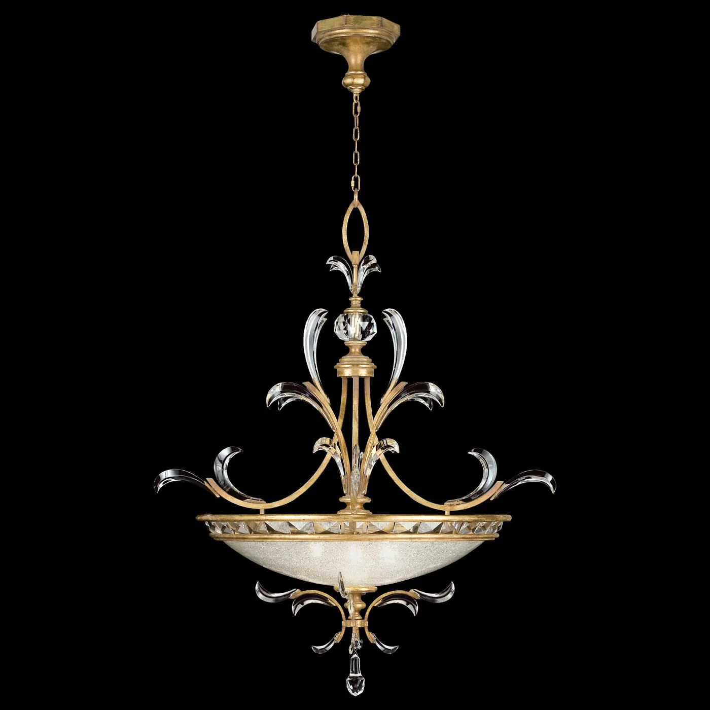 Fine Art Lamps Beveled Arcs 44 Inch Large Pendant Cp100338 - Image 1