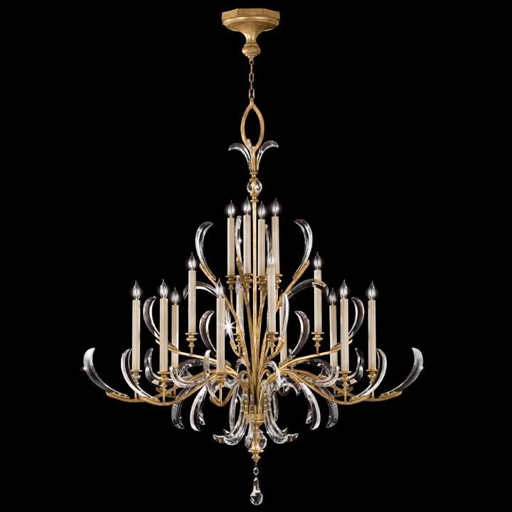 Fine Art Lamps Beveled Arcs 58 Inch 16 Light Chandelier Cp100684 - Image 1