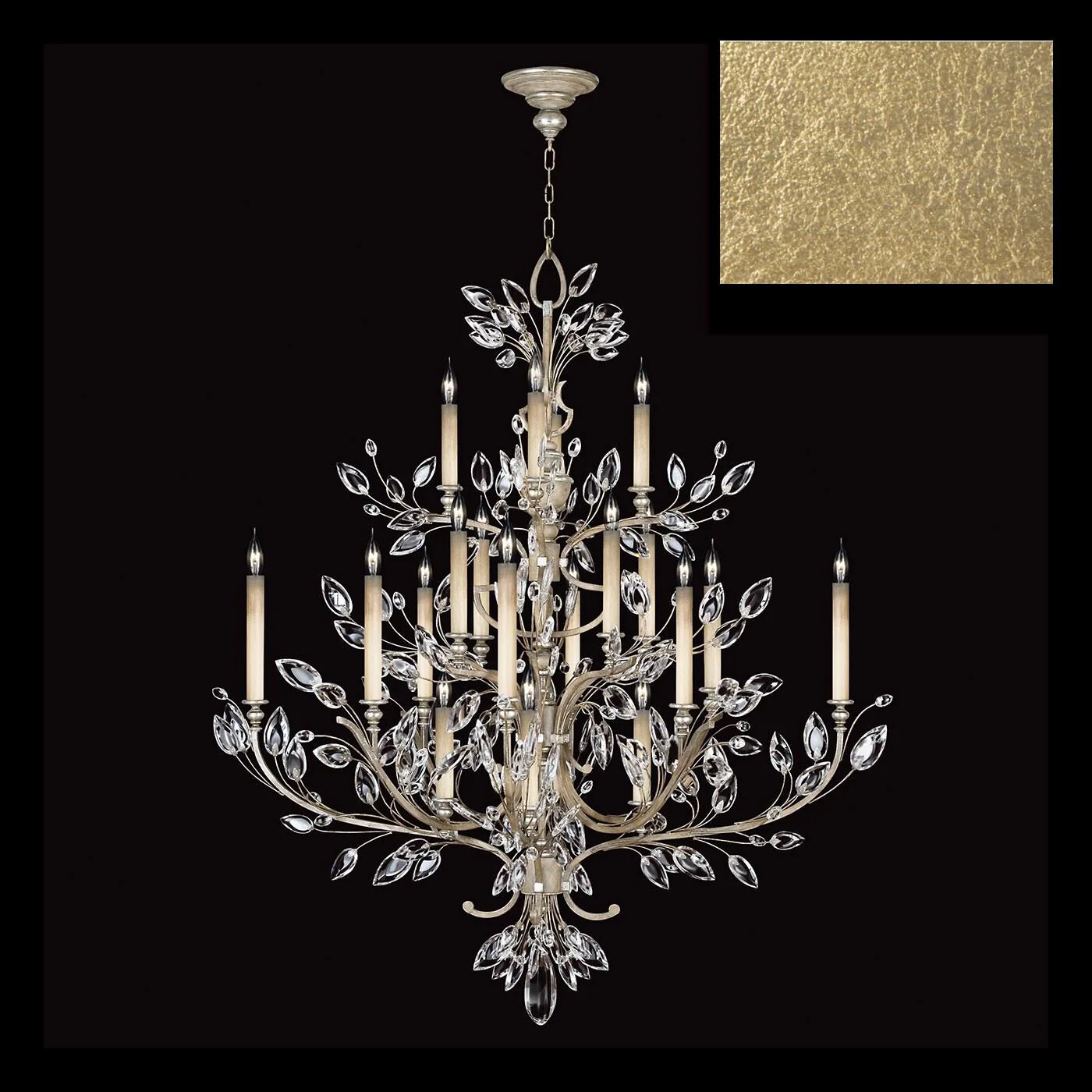 Fine Art Lamps Crystal Laurel 57 Inch 20 Light Chandelier Cp446760 - Image 1