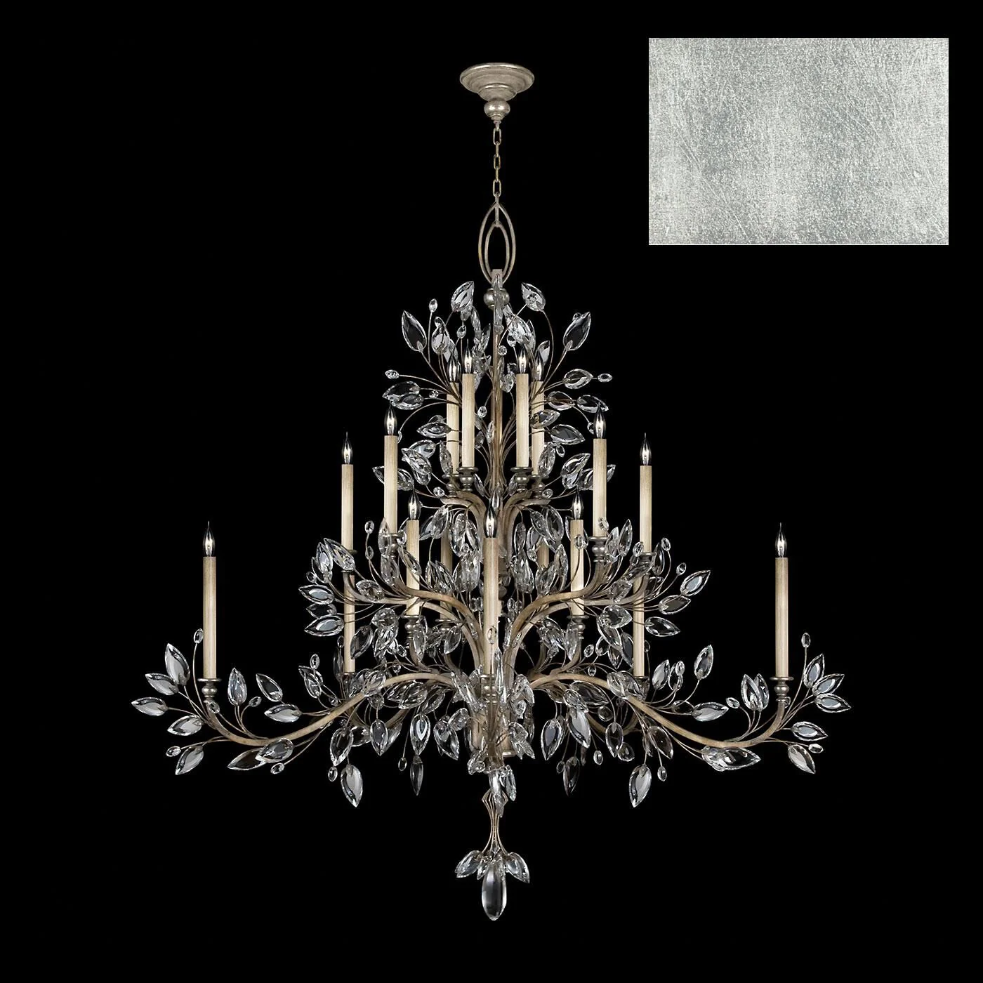 Fine Art Lamps Crystal Laurel 75 Inch 20 Light Chandelier Cp446762 - Image 2