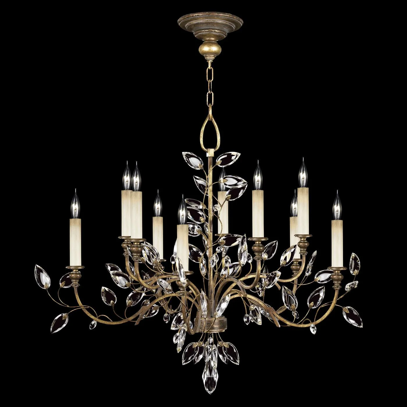Fine Art Lamps Crystal Laurel 43 Inch 10 Light Chandelier Cp101001 - Image 2