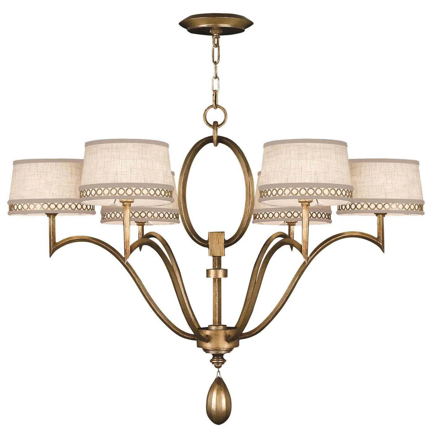 Fine Art Lamps Allegretto 39 Inch 6 Light Chandelier Cp101690 - Image 2