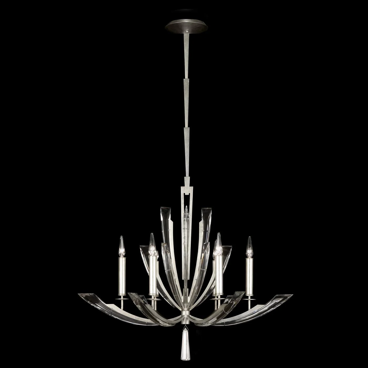 Fine Art Lamps Vol De Cristal 36 Inch 6 Light Chandelier Cp102354 - Image 1
