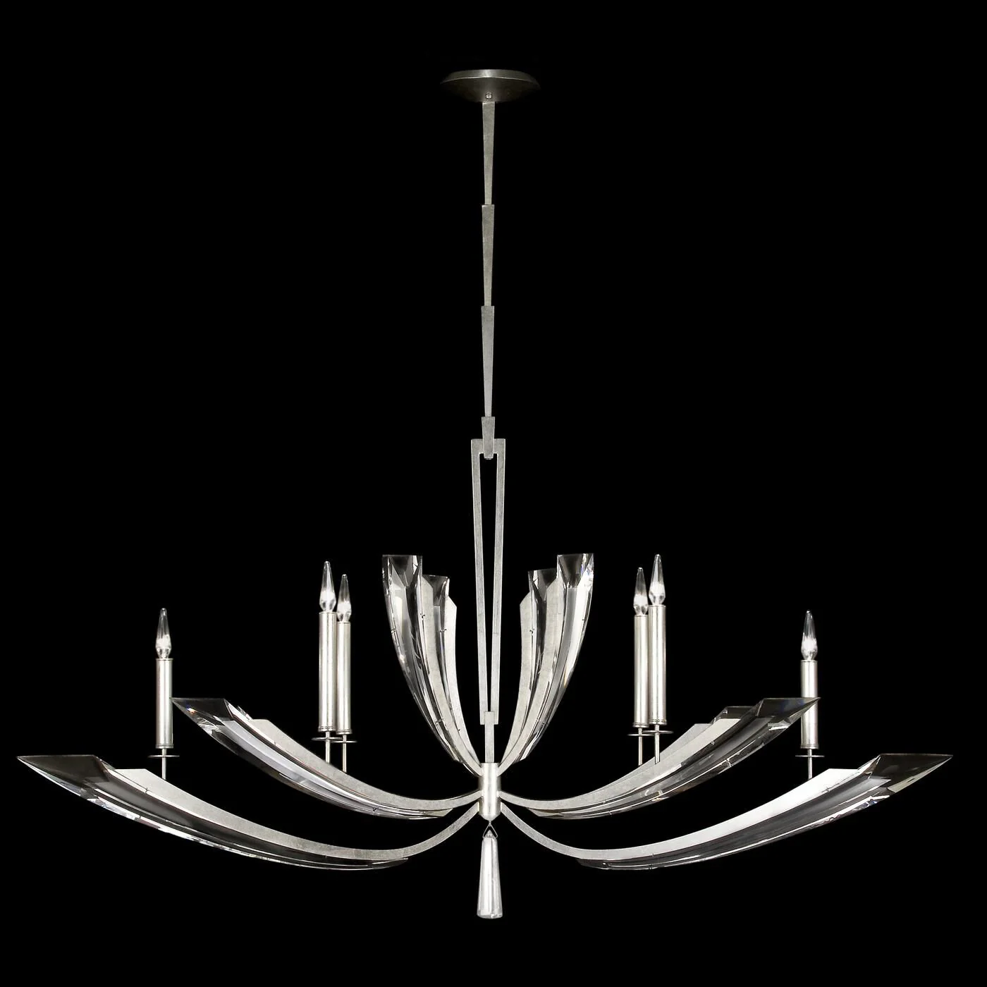 Fine Art Lamps Vol De Cristal 46 Inch 6 Light Chandelier Cp102358 - Image 1
