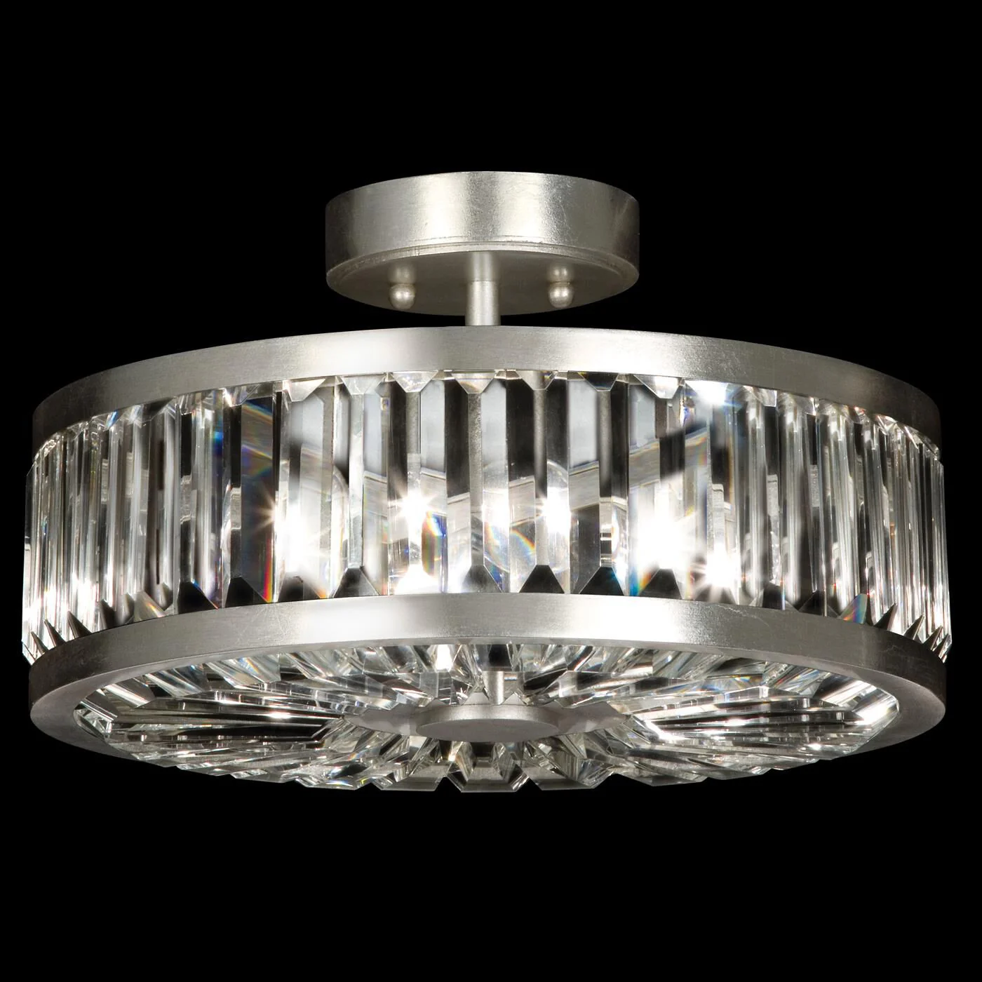 Fine Art Lamps Crystal Enchantment 16 Inch 3 Light Semi Flush Mount Cp104450 - Image 1