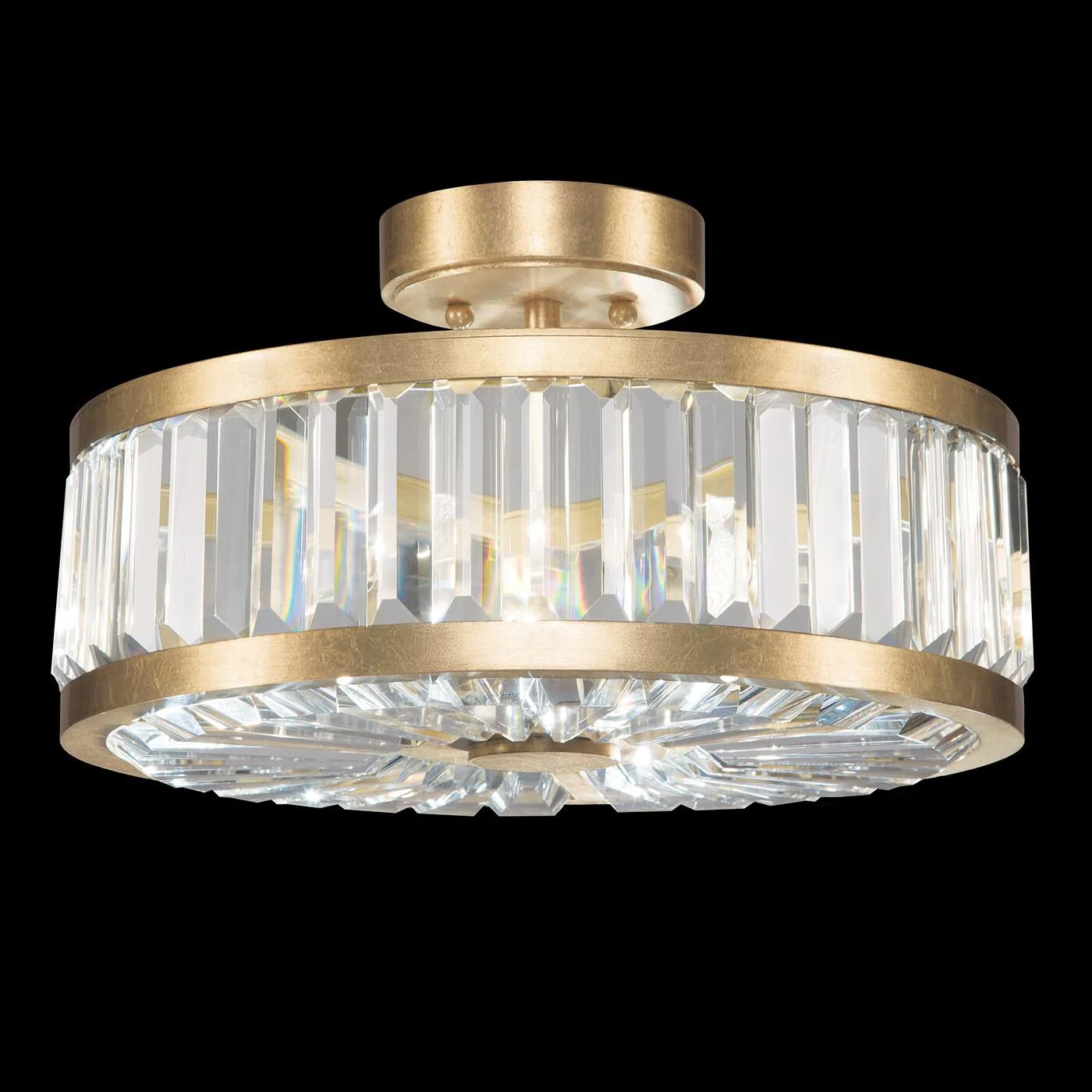 Fine Art Lamps Crystal Enchantment 16 Inch 3 Light Semi Flush Mount Cp104451 - Image 1